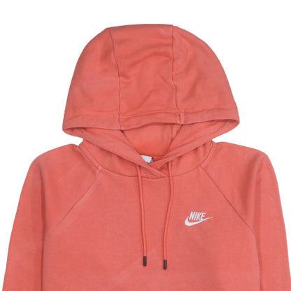 Nike Womens Coral Pullover Hoodie XS Cotton Blend Logo Casual