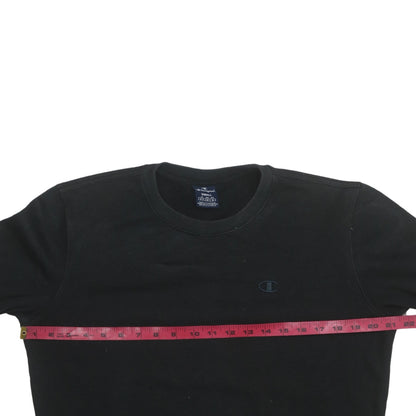 Champion Men's Black Small Pullover Sweatshirt Crew Neck