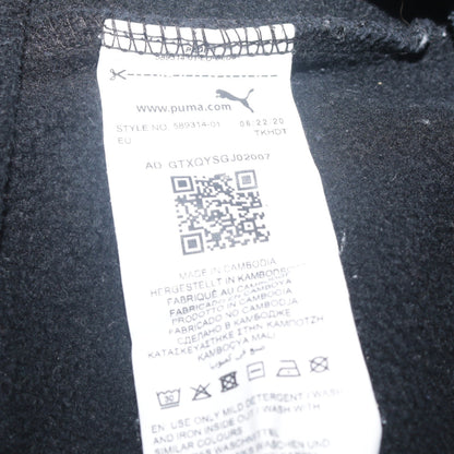Puma Mens Black Pullover Hoodie Small Regular Fit Fleece Sweatshirt