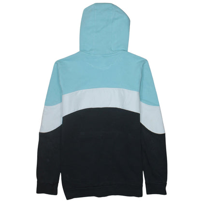 Adidas Boys Blue Black Colourblock Pullover Hoodie XL 15-16 Years