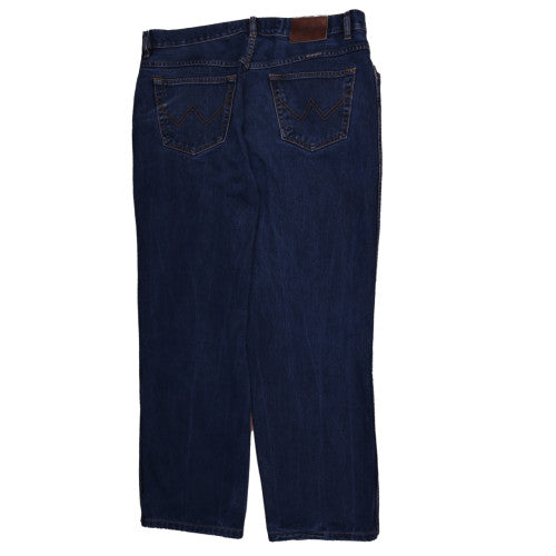Wrangler Men's Blue Straight Regular Fit Denim Jeans Size 38
