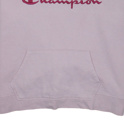 Champion Womens Pink XL Pullover Hoodie Cotton Blend Logo
