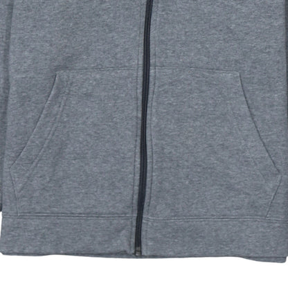 Nike Boys Grey Full Zip Hoodie XL 158-170cm Fleece Lined Sweatshirt