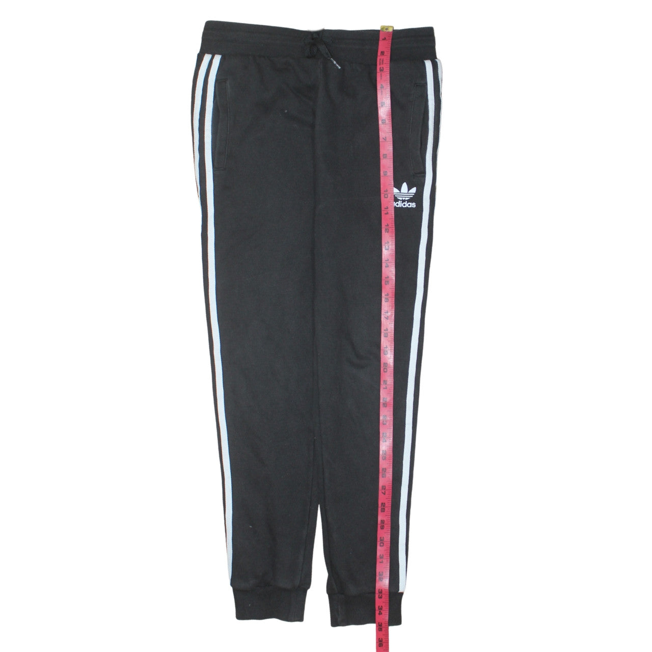 Adidas Boys Black Jogger Trousers 12-13 Years Elastic Waist Activewear