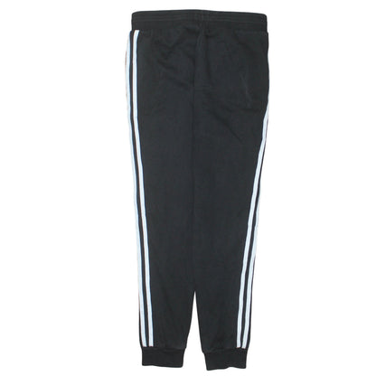 Adidas Boys Black Jogger Trousers 12-13 Years Elastic Waist Activewear