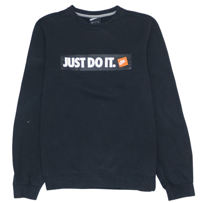 Nike Men's Black Just Do It Pullover Crew Neck Sweatshirt Size S