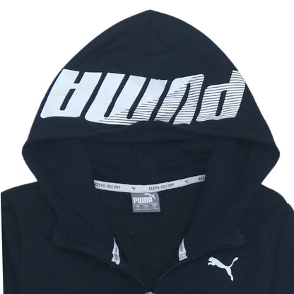 Puma Women’s Black Small Full Zip Hoodie Sweatshirt