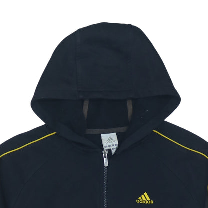 Adidas Men's Black Full Zip Hoodie Size S Sports Style