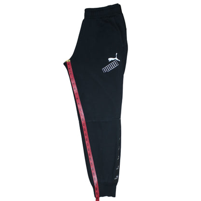 Puma Men's Black Joggers Medium Regular Fit Casual Sweatpants