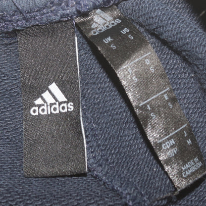 Adidas Men's Blue Sweatpants S Regular Fit Tapered Fleece