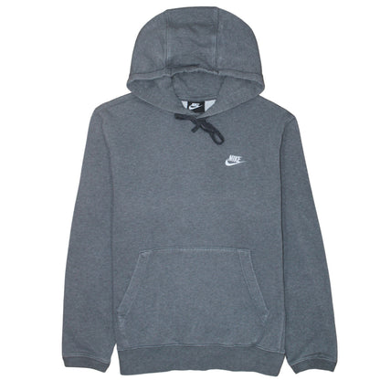 Nike Men's Grey Pullover Hoodie Size S Regular Fit Fleece Sweatshirt