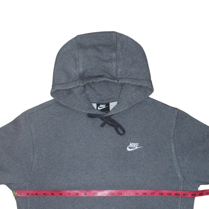 Nike Men's Grey Pullover Hoodie Size S Regular Fit Fleece Sweatshirt