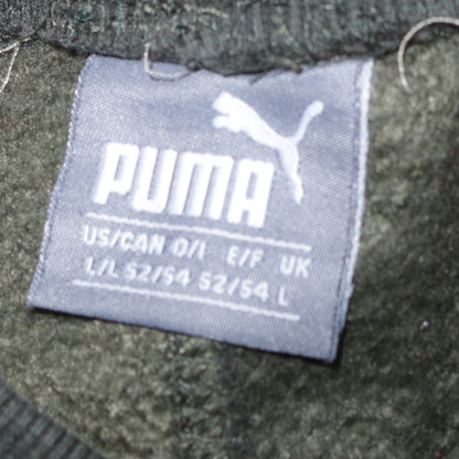 Puma Men's Black Jogger Trousers L Fleece Lined Stripe Logo