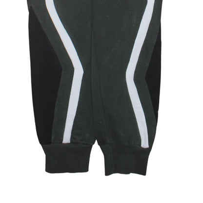 Puma Men's Black Jogger Trousers L Fleece Lined Stripe Logo