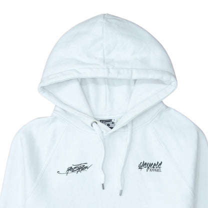Slaycold Apparel Men's White XL Pullover Hoodie Dragon Graphic