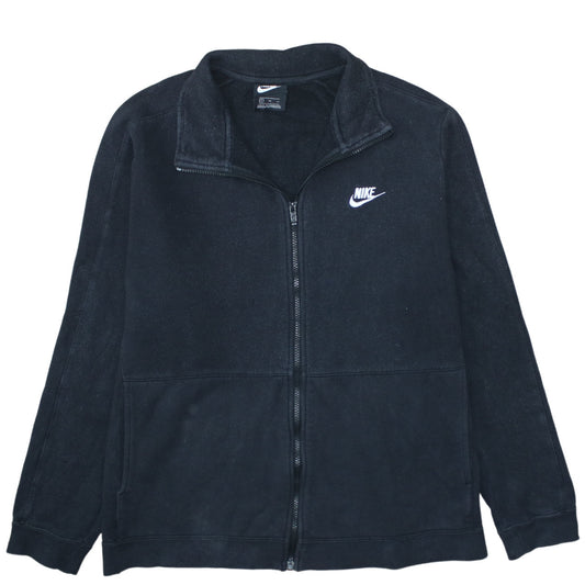 Nike Men's Black XL Full Zip Fleece Sweatshirt Jacket