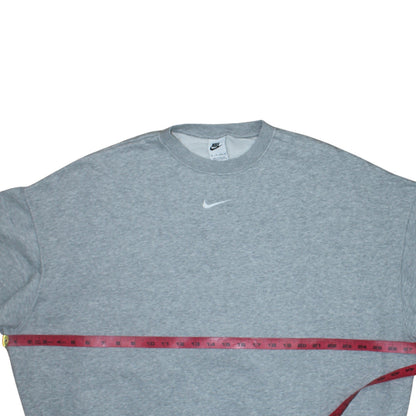 Nike Men's Grey XS Pullover Sweatshirt Crew Neck Fleece