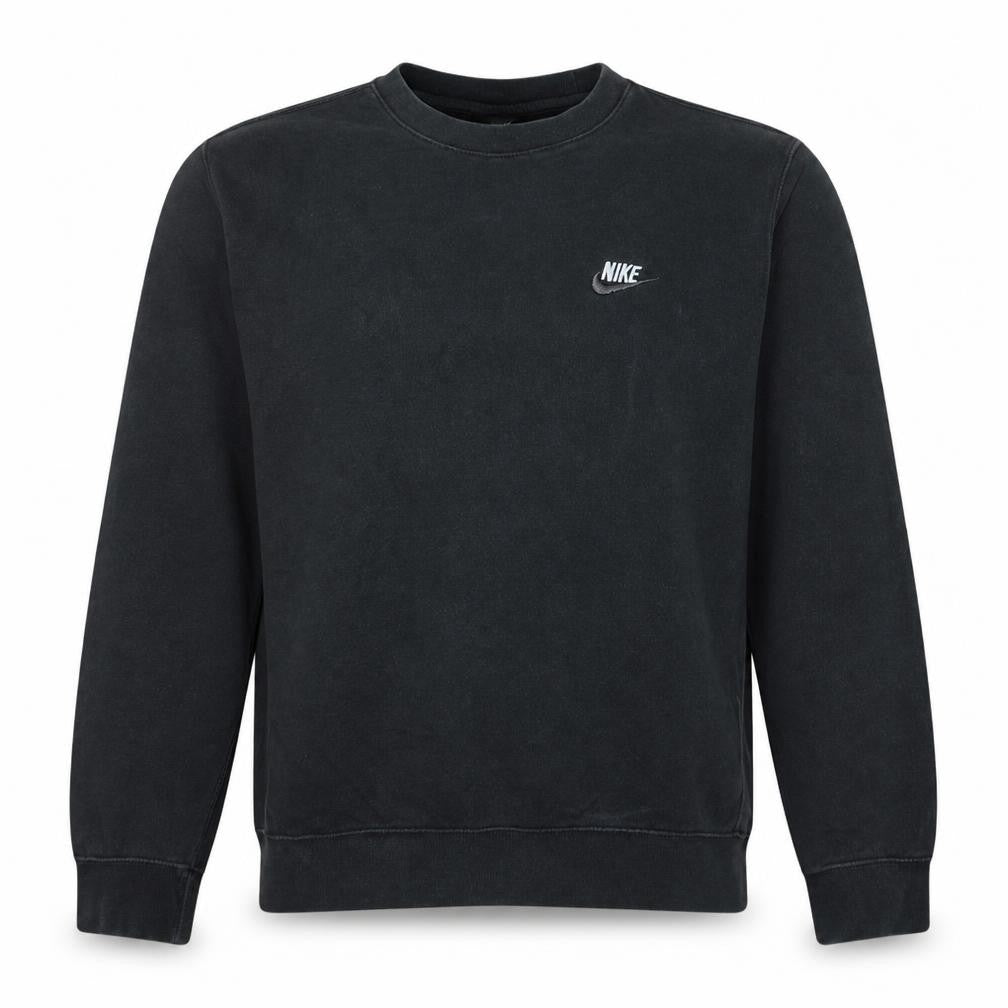 Nike Men's Black Crew Neck Pullover Sweatshirt M Regular Fit