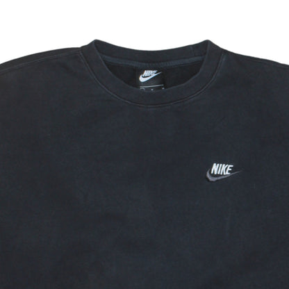 Nike Men's Black Crew Neck Pullover Sweatshirt M Regular Fit