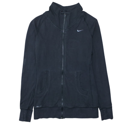 Nike Women’s Black Medium Full Zip Dri-FIT Hoodie Sweatshirt