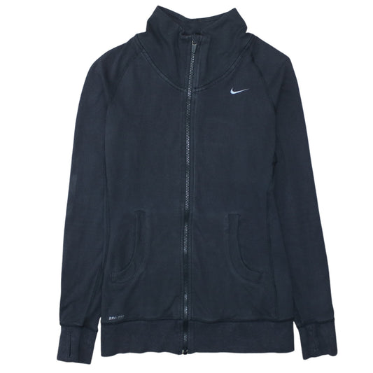 Nike Women’s Black Medium Full Zip Dri-FIT Hoodie Sweatshirt