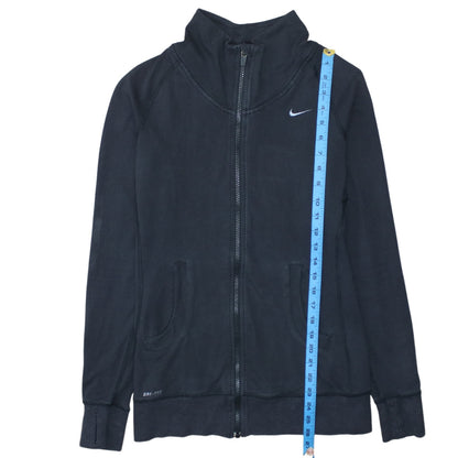 Nike Women’s Black Medium Full Zip Dri-FIT Hoodie Sweatshirt