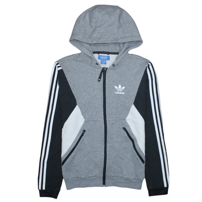 Adidas Mens Grey Full Zip Hoodie XS Sportswear Jacket