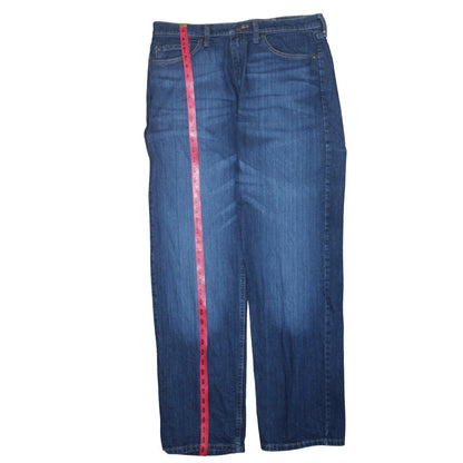 Wrangler Men's Blue Relaxed Fit Straight Leg Jeans 38W 32L Denim Classic