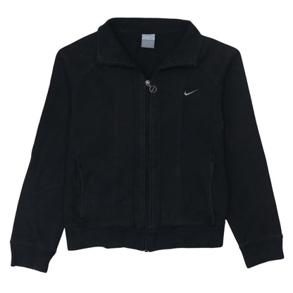 Nike Women's Black Full Zip Sweatshirt Size 14 Fleece Hoodie Jacket