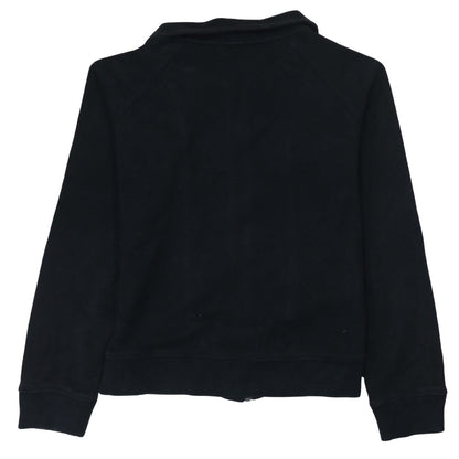 Nike Women's Black Full Zip Sweatshirt Size 14 Fleece Hoodie Jacket