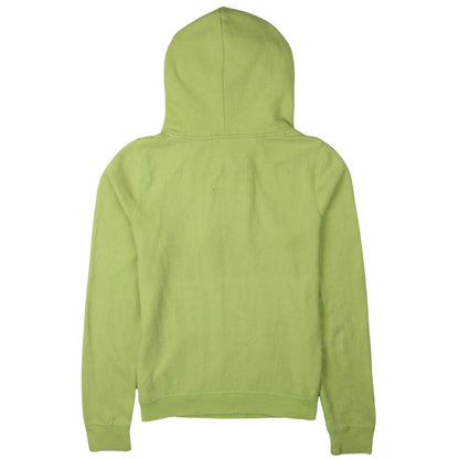 Hollister Women Green Pullover Hoodie Medium Beach Crew Cotton Blend
