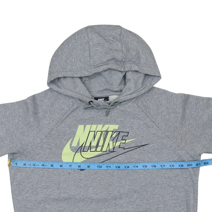 Nike Men's Grey Logo Pullover Hoodie Size M