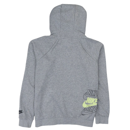 Nike Men's Grey Logo Pullover Hoodie Size M