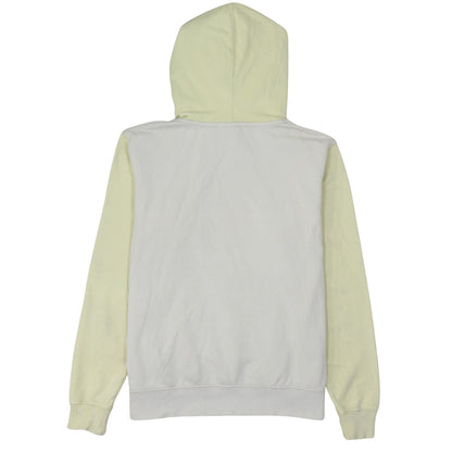 Nike Women Beige & Yellow Pullover Hoodie Small Cotton Blend