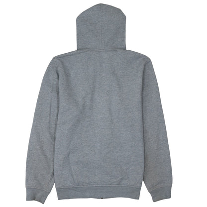 Kappa Men’s Grey Full Zip Hoodie Large Embroidered Logo Sportswear