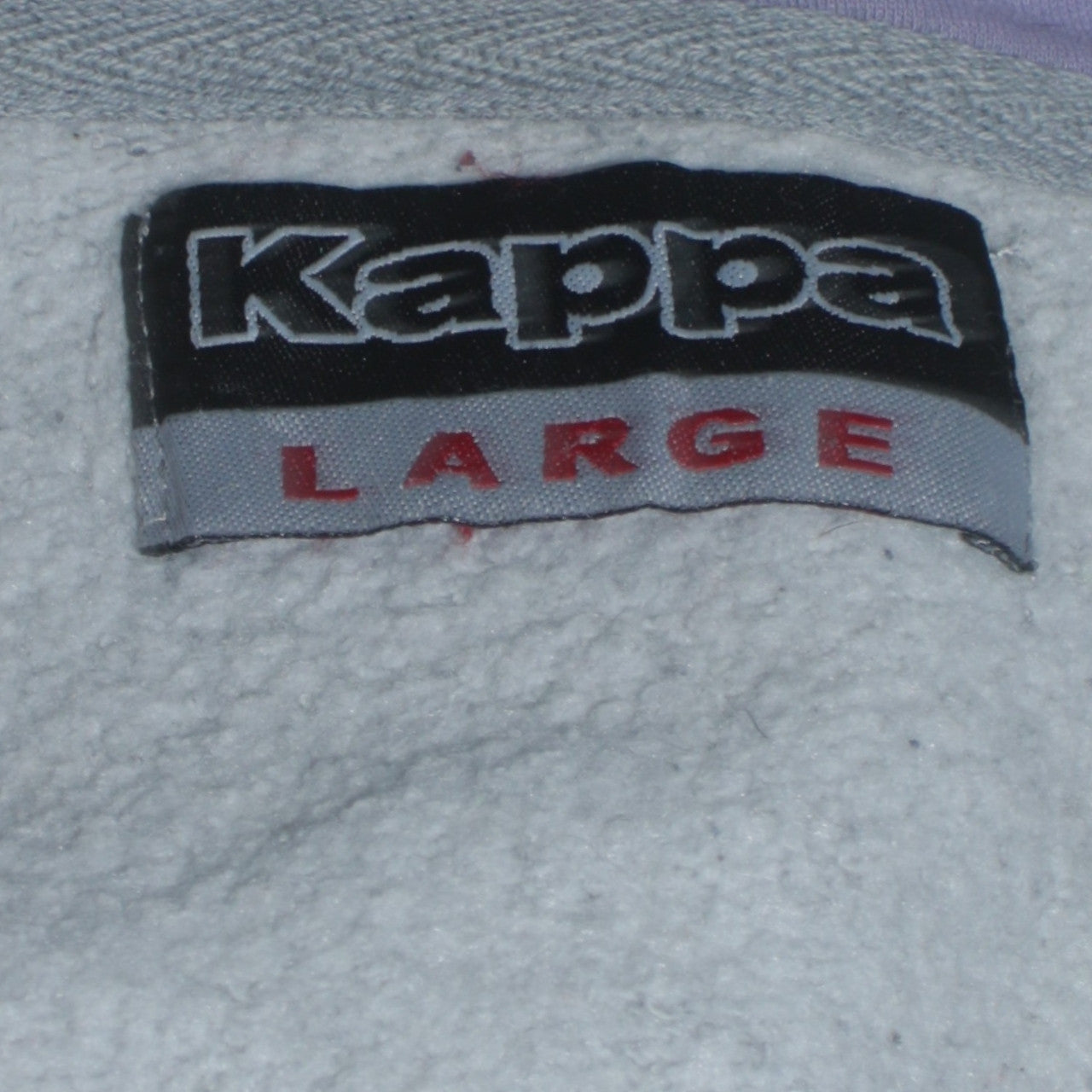 Kappa Men’s Grey Full Zip Hoodie Large Embroidered Logo Sportswear