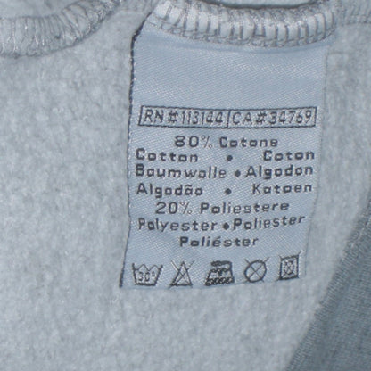 Kappa Men’s Grey Full Zip Hoodie Large Embroidered Logo Sportswear