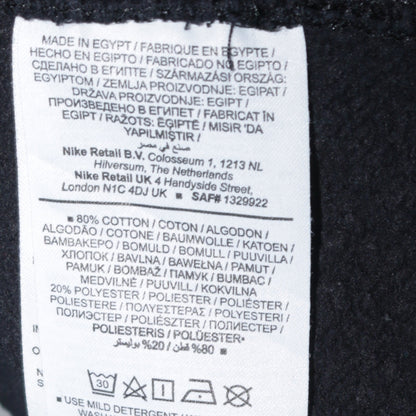 Nike Men's Black Crew Neck Fleece Sweatshirt Small Regular Fit