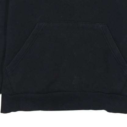 Adidas Boys Black Pullover Hoodie - Size 13-14 Years Cotton Blend