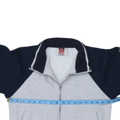 Kappa Men Grey Full Zip Sweatshirt Medium Classic Sportswear
