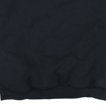 Adidas Womens Black Beige Sweatshirt Size 10 Crew Neck Logo Pullover