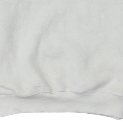Champion Women's White Pullover Hoodie Medium Fleece Logo Sweatshirt