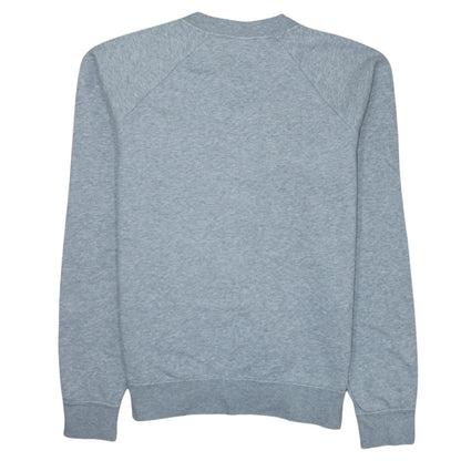 Nike Women’s Grey Small Pullover Sweatshirt Crew Neck Logo Print
