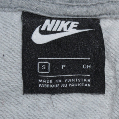 Nike Women’s Grey Small Pullover Sweatshirt Crew Neck Logo Print