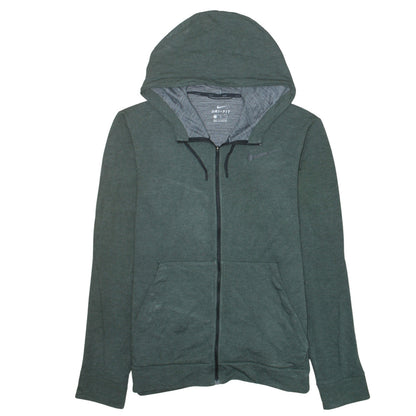 Nike Men's Green Dri-FIT Full Zip Hoodie Size M Lightweight Sportswear