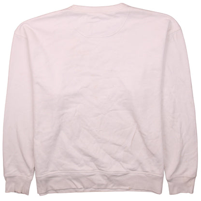 Champion Men's White XL Crew Neck Logo Sweatshirt