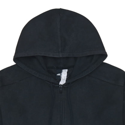 Adidas Women’s Black Full Zip Hoodie XL Relaxed Fit Casual Sweatshirt