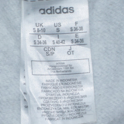 Adidas Women Grey Small 1/4 Zip Sweatshirt Pullover Classic Fit