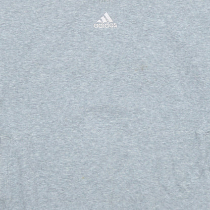 Adidas Women Grey Small 1/4 Zip Sweatshirt Pullover Classic Fit