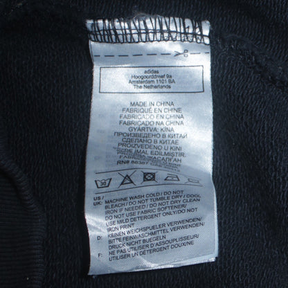 Adidas Womens Black Hooded Pullover Sweatshirt Size 10 Classic Fit